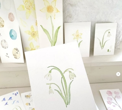 'Signs of Spring'  Simple Watercolours for Beginners ~ Carla Gebhard